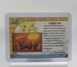 A GREAT DAY #58 - BLUE LOGO - NON-HOLO - Topps POKEMON CARD - Image 2