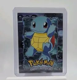 SQUIRTLE - # 07 - TOPPS SERIES E7 OF 12 BLUE LOGO Pokemon Card TCG Non Holo LP - Image 1