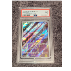 Pokemon Drowzee TCG Card 210/198 SV01 Holo Illustration Rare PSA 9 - Image 1