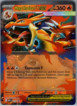 Mega Charizard Y ex MEP 030 ME: Mega Evolution Promo - Pokemon Card - NM - Image 1