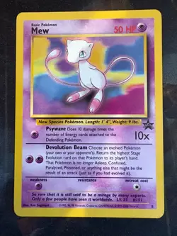 Pokemon TCG Mew Black Star Promo #8 2000 WOTC Vintage Pokemon Card LP - Image 1
