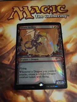 MTG Utvara Hellkite Halo Foil - Secret Lair Drop Series NM - Magic the Gathering - Image 1