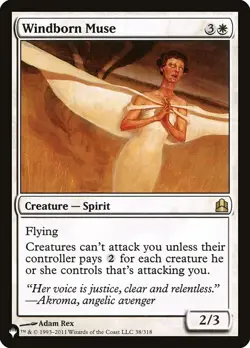 [MTG] Windborn Muse (CMD-38) (PLST) NM - Image 1