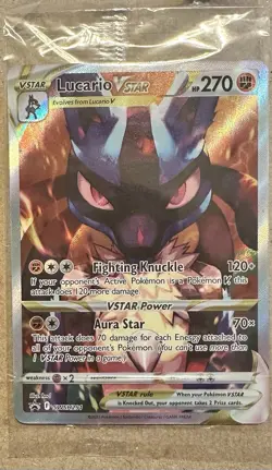 Pokemon Lucario VSTAR SWSH291 Promo Full Art Holo Card HP 270 Sword & Shield - Image 1