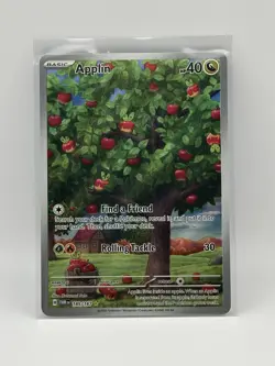 Applin 185/167 Illustration Rare Pokemon TCG SV06: Twilight Masquerade [NM] - Image 1