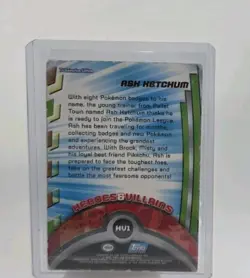 2000 Topps Pokemon TV Series 2 Ash Ketchum #HV1 Holo Foil Blue Logo 1st Print - Image 4