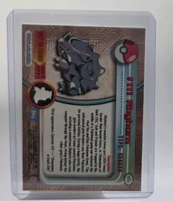 2000 Topps Pokemon #111 Rhyhorn (TV Animation Series 2) Blue Logo NM - Image 2