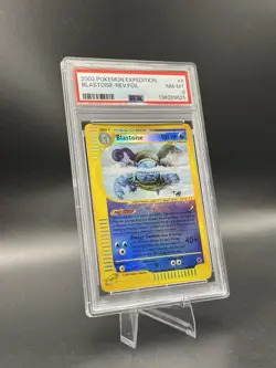 BLASTOISE - 4/165 - REVERSE HOLO - EXPEDITION - 2002 POKEMON - PSA 8 - Image 3