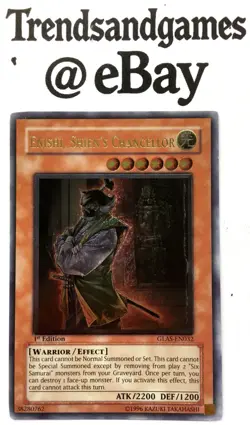 YUGIOH - ENISHI, SHIEN'S CHANCELLOR - GLAS-EN032 - 1ST ED - ULTRA RARE - NM - VO - Image 1