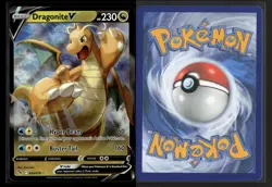 Dragonite V 049/078 Holo V Rare Pokemon GO Pokemon NM/M - Image 3
