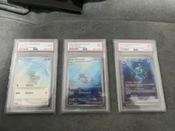 Pokemon Trio Squitle #170 Wartortle #171 Blastoise ex #200 151 Psa 9 Mint - Image 1