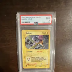 Pokemon Raikou H26/H32 Skyridge Holo Rare PSA 9 2003 70 HP - Image 1