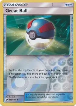 POKEMON CARD REVERSE HOLO GREAT BALL 119/149 TRAINER ITEM TCG CCG - Image 1