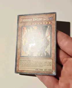 Yugioh Fiendish Engine Omega TDGS-EN095 Secret Rare NM - Image 4
