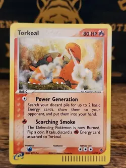 2003 Torkoal Holo 12/97 – EX Dragon Pokemon TCG Card LP+ Vintage BEAUTIFUL!!! - Image 1