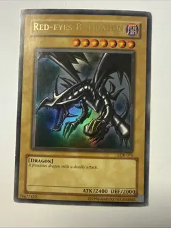Red-Eyes B. Dragon LOB-070 - Yugioh Card MP - Image 1