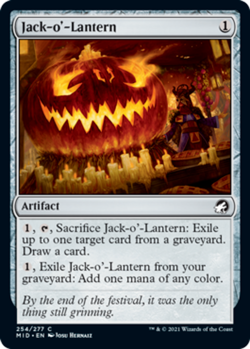 JACK-O'-LANTERN X 4 N/M INNISTRAD MIDNIGHT HUNT MAGIC THE GATHERING - Image 1