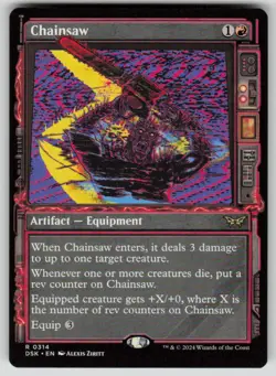 Chainsaw (Showcase) Rare Duskmourn: House of Horror 314 MTG Near Mint 2024 - Image 1