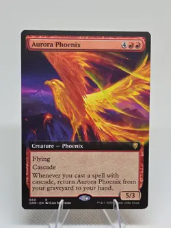 Aurora Phoenix (Extended Art) X1 CMR MTG Commander Legends B1 - Image 1