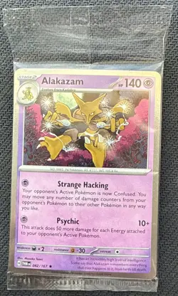 Alakazam 082/167 Cosmos Holo - Twilight Masquerade Promo SEALED -Pokemon TCG - Image 1