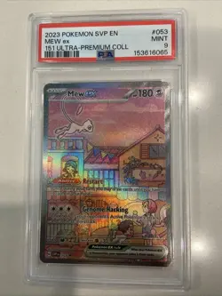 Mew Ex 151 Ultra-Premium Coll Pokemon Svp En-Sv Black Star Promo 053 NM PSA 9 - Image 1