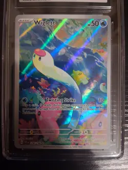 Pokemon Wiglett SV01 Scarlet & Violet 206/198 Illustration Rare Holo CGC 8.5 - Image 2