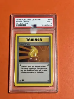 1999 Pokemon German Supertrank 1st Edition MINT 9 - Image 1