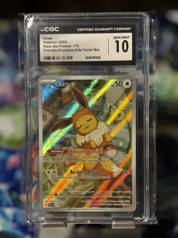 Pokemon Eevee Sv: Scarlet & Violet Promo 173 CGC 10 Holo English 2025 - Image 1
