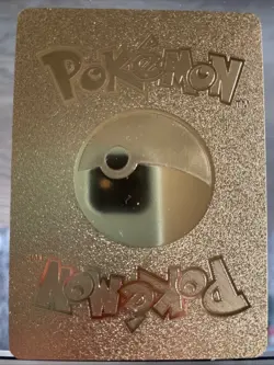 Gold Charizard V Metal Card Pokemon Collector Display – Not TCG Official - Image 2