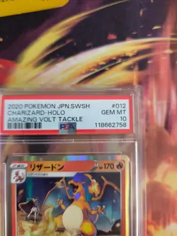 Pokemon Card Glurak Charizard Holo Amazing Volt Tackle Sword Japanese PSA 10 - Image 4