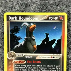 Pokemon EX Team Rocket Returns Dark Houndoom 37/109 Regular Uncommon NM - Image 3
