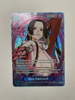 Bandai Boa Hancock EB03-026 Special Full Art Holo 8000 Power One Piece Heroines - Image 1
