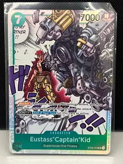 ST02-013 Eustass "Captain" Kid Alt Art One Piece TCG Englisch NM - Image 1