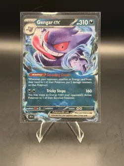 Pokemon TCG Gengar EX Temporal Forces Ultra Rare Card 104/162 Near Mint - Image 1