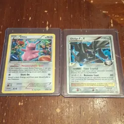 Pokemon Ditto XY40 Promo & Dialga LV.X 122/127 card lot - Image 1