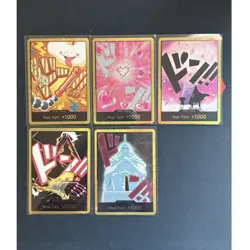One Piece Cards Lot of 5 English Standard Premium Booster the Best Vol 2 - Image 1