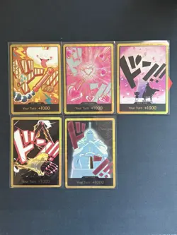 One Piece Cards Lot of 5 English Standard Premium Booster the Best Vol 2 - Image 2