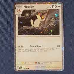 Noctowl 127/162 - Temporal Forces - Promo Cosmos Holo Pokemon Card - M / NM - Image 1