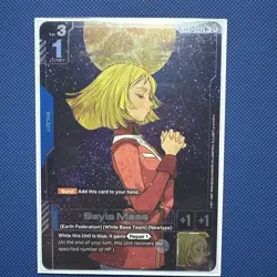 Gundam Card Game SAYLA MASS GD01-087 R+ Alt Art ENGLISH NEWTYPE RISING - Image 1