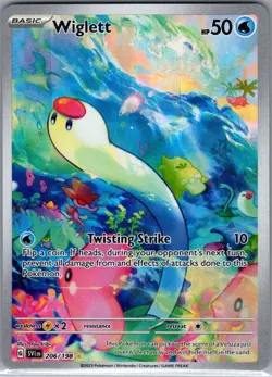 Wiglett 206/198 SV01: Scarlet & Violet Base Set - Pokemon Card - NM - Image 1