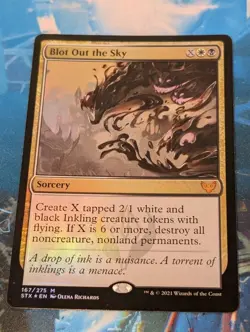 MTG *FOIL * Strixhaven Mythic BLOT OUT THE SKY NM - Image 2