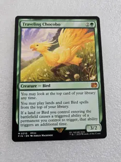 Traveling Chocobo MTG FF Magic The Gathering Final Fantasy Non-foil (FIN 0210) - Image 1