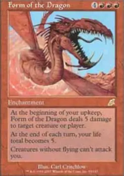 1x Form of the Dragon - Foil Heavy Play MTG Magic - Kid Icarus - - Image 1