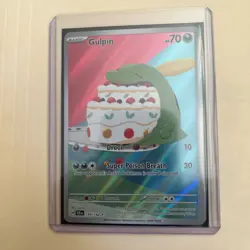 Pokemon TCG: Stellar Crown: 154/142: Gulpin Illustration Rare Near Mint SV07 - Image 1