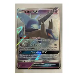 Pokemon Latios GX 78/236 SM Unified Minds Ultra Rare GX Holo Basic 170 HP - Image 1