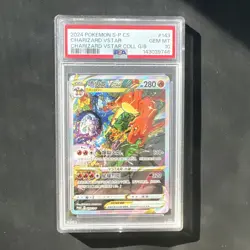 2024 POKEMON SIMPLIFIED CHINESE S PROMO #143 CHARIZARD VSTAR PSA 10 - Image 1