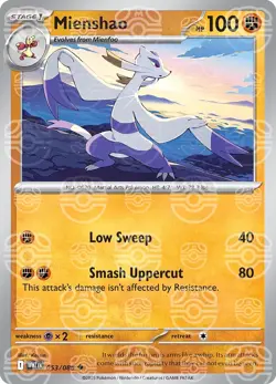 Mienshao 053/086 [Master Ball] Reverse Holo - White Flare Pokemon - Image 1