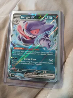 2024 Pokemon Gengar EX Holo DBL Rare 104/162** English Temporal Forces NM/LP - Image 1