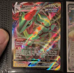 Pokemon Rayquaza VMAX Ultra Rare Full Art Holo SWSH07 111/203 320 HP - Image 1