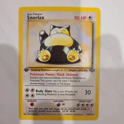 Pokemon TCG Snorlax 1st Edition Jungle Set 27/64 Near Mint 1st edition stamp - Image 1